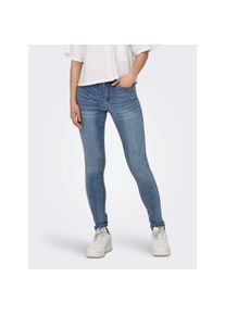 Only, Unisex, Only Skinny-fit-Jeans &raquo;ONLWAUW MID SKINNY DNM GUABOX&laquo;, light medium blau denim, M (38), L&auml;nge 30, Extra-eng geschnittene Beinform betont