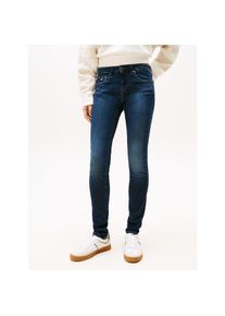 Tommy Jeans , Skinny-fit-Jeans »LW SKN CH12«, mit Logo-Badge, Logstickerei , blau , Skinny-fit Jeans von Tommy Jeans