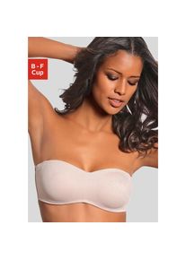 Lascana , T-Shirt-BH, ohne Schale mit abnehmbaren Trägern, Basic Dessous , braun , BHs
