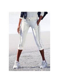 H.I.S. H.I.S , Caprihose, mit seitlichen Piping, Loungewear , beige , Relax Capri mit seitlichem Piping