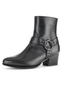 Gabor, Unisex, Westernstiefelette &raquo;St. Tropez&laquo; , Blockabsatz, Cowboystiefelette, Boots in bequemer Weite G (= weit), schwarz, 36, Stiefelette mit 