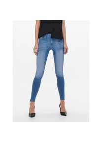 Only, Unisex, Only Skinny-fit-Jeans &raquo;ONLBLUSH MID SKINNY ANKLE ZIP DNM BOX&laquo;, light blau denim, S (36), L&auml;nge 30, Skinny-fit-Jeans schmiegt sich 