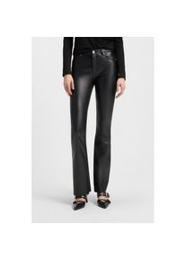 Hugo Blue, Unisex, HUGO Blue Bootcuthose &raquo;Hableu&laquo; Mid Rise, aus Kunstleder, schwarz 001, 42, N-Gr, Hose von HUGO Blue Womenswear