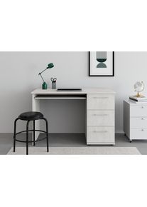 Schreibtisch »Tobi, optional mit Tastaturauszug,« mit 3 Schubkästen, Breite 115 cm, Made in Germany , blau , VOGL Möbelfabrik