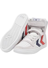 Hummel , Sneaker »SLIMMER STADIL LEATHER HIGH JR« , weiss , Leichter Sneaker von Hummel mit Klettverschlüsse und Schnürung