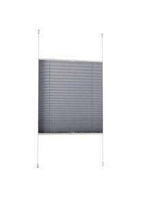 Liedeco, Plissee &raquo;Klemmfix-Plissee&laquo; Lichtschutz ohne Bohren verspannt, grau, Obermaterial: 100% Polyester