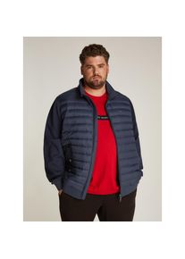 Tommy Hilfiger Big & Tall TOMMY HILFIGER Big & Tall , Collegejacke »BT-MIX MEDIA STAND CLLR-B«, in Grossen Grössen, mit gesteppten Einsatz vorne , blau , Stehkragenjacke von...
