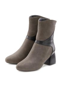 Lascana , Stiefelette in Velourleder-Optik, Stiefel, Boots , schwarz , Elegante Stiefelette in Velourleder-Optik
