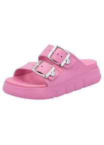 Rieker , Pantolette , Plateau, Sommerschuh, Schlappen in Weite G (=weit) , pink , Sportive Pantolette als idealer Begleiter für Strand- und...