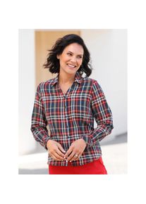 Casual Looks , Karobluse , bunt , weich angeraut