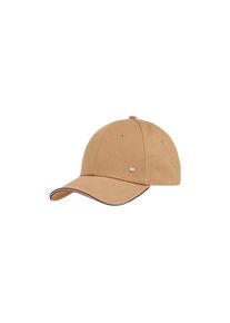Tommy Hilfiger, Unisex, Baseball Cap &raquo;TH CORPORATE COTTON 6 PANEL CAP&laquo; mit dezentem Logo-Pin &uuml;ber dem Schild, safari canvas, Einheitsgr&ouml;&szlig;e, Baseball 