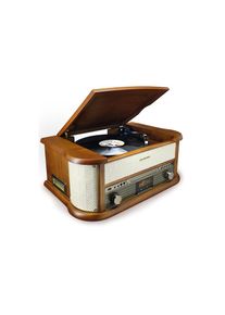 Soundmaster, Stereoanlage &raquo;NR566BE&laquo; ( Digitalradio (DAB+) FM-Tuner ), natur, Je 20 Senderspeicherpl&auml;tze