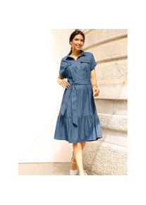 Classic Basics, Unisex, Jeanskleid &raquo;Jeans-Kleid&laquo;, blau, stone, washed, 46, Normalgr&ouml;ssen, gewebte Qualit&auml;t
