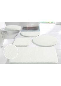 my home Badematte »Merida, Badvorleger, Badezimmer Teppich«, rutschhemmend beschichtet, fussbodenheizungsgeeignet-schnell trocknend-strapazierfähig,...