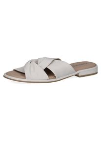 Caprice , Pantolette, Blockabsatz, Sommerschuh mit hochwertiger Memotion Ausstattung , weiss , Pantolette mit verschlungener Bandage