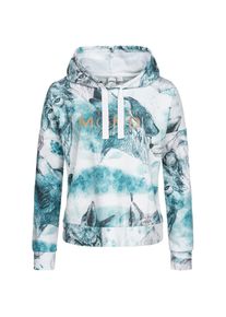 LPO , Kapuzensweatshirt »SWEAT GILFORD AOP WOMEN« mit Kontrastdetails , weiss , Gemütlicher Damenhoodie mit Kängurutaschen