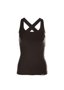 WINSHAPE, Unisex, Sporttop &raquo;WVR25&laquo; Cross Back Style, schwarz, L, Cross-Back-Top mit eingearbeitetem Sport-Bustier