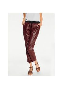 Heine , Lederhose , braun , Normale Leibhöhe