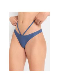 Lscn By Lascana, Unisex, LSCN by LASCANA Bikini-Hose &raquo;Gina&laquo; mit extra Straps, graublau, 32, N-Gr, Trendige Unifarbe