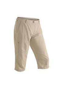 Maier Sports, Unisex, Caprihose &raquo;Neckar&laquo; Robuste Funktionshose in Capril&auml;nge, ideal f&uuml;rs Wandern, beige, 40, Normalgr&ouml;ssen, Funktionale Wandercapri im