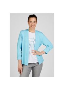 Rabe, Unisex, Sommerjacke mit Raffdetails an den &Auml;rmeln, aquablau, 44, Leichte Jacke von Rabe