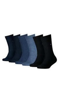 Tommy Hilfiger, Unisex, Socken &raquo;TH CHILDREN SOCK TH BASIC 6P ECOM&laquo; 6 Paar, Mit kleinem Rippenb&uuml;ndchen und Logo, denim combo, 39-42, Kinderstr&uuml;mpfe von