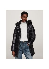 Tommy Hilfiger , Langmantel, mit Logoprägung , schwarz , Mantel von Tommy Hilfiger Womanswear