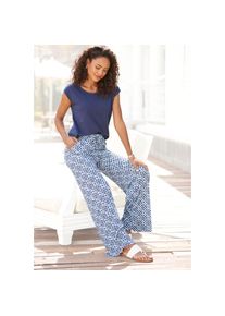 Lascana , Overall, mit weitem Bein und Taschen, sommerlicher Jumpsuit, 2-in-1-Look , blau