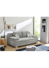 Jockenh&ouml;fer Jockenh&ouml;fer Gruppe, Schlafsofa &raquo;Lincoln&laquo; mit Bettfunktion und Bettkasten, als Dauerschl&auml;fer geeignet, hellgrau, B/H/T: 203 cm x 85 cm x 106 cm