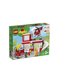 Spielbausteine »Lego DUPLO Feuerwehrwache mit Hub«, (117 St.) , bunt , Lego