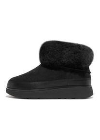 fitflop, Unisex, Winterboots &raquo;GEN-FF&laquo; Snowboots, Schlupfboots mit Plateau, schwarz, 42, L&auml;ssige Stiefelette zum Schlupfen