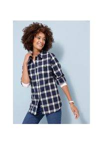 Classic Basics , Karobluse , blau , reine Baumwolle