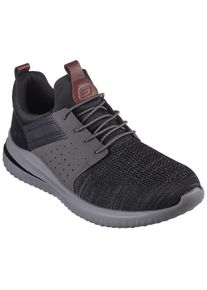 Skechers , Slip-On Sneaker »DELSON 3.0-CICADA« , Slipper, Freizeitschuh mit Gummizug zum Schlupfen , schwarz , Modischer Halbschuh im Materialmix