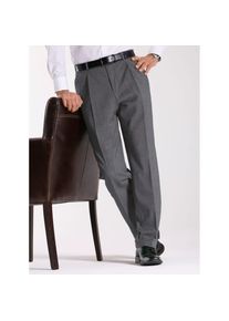 CLASSIC, Unisex, Relaxhose, silbergrau, meliert, 24, Unterbauchgr&ouml;ssen, Bundfalten-Hose in schmutzabweisender und atmungsaktiver Qualit&auml;t