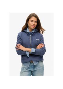 Superdry , Kapuzensweatjacke »ESSENTIAL LOGO ZIP HOODIE HB« , blau , Hoddie mit Zipper von Superdry