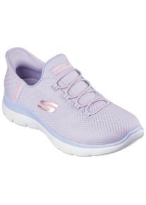 Skechers, Unisex, Slip-On Sneaker &raquo;SUMMITS-DIAMOND DREAM&laquo; Schlupfschuh, Freizeitschuh mit praktischer Slip-Ins Funktion, lavendel, 39, Slip On Sneaker