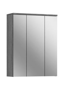 Welltime Badezimmerspiegelschrank »LUCCA, TOPSELLER!, Breite 60cm, 3 Spiegeltüren, 9 Fächer, 6 Fachböden« Badmöbel, Badschrank, Schrank, Wandschrank, Bad,...