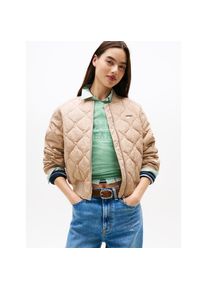 Tommy Jeans, Unisex, Bomberjacke &raquo;TJW QUILTED BOMBER&laquo; ohne Kapuze, malted milk, L (40), Bomberjacke von Tommy Jeans