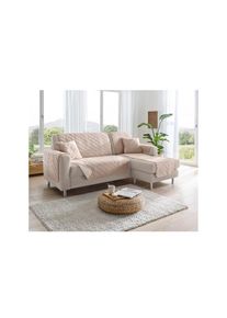 Tagesdecke , beige , 100% Polyester