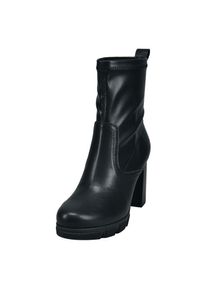 Bagatt , Stiefelette, mit elastischem Stretch-Schaft , schwarz , Eleganter Stiefelette mit Logoprägung an der Ferse