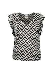 Blue Seven , Klassische Bluse »Bluse«, (1 tlg.) , schwarz , Sommerbluse mit verspielten Rüschen am Armloch