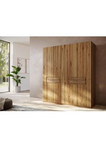 Kleiderschrank »Ambroise aus Wildeiche, erhältlich in verschiedenen Breiten« Massivholz-Kleiderschrank, im 50 cm Raster planbar , braun , Home Affaire