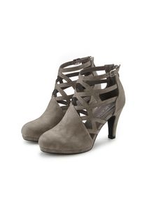 Lascana , Stiefelette, Stiefel, Boots mit Cut-Outs VEGAN , grau , Sommerstiefelette mit kleinen modischen Cut-Outs