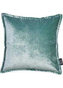 Dekokissen »Glam« unifarben, Reissverschluss, Kissenhüle ohne Füllung, 1 Stück , grün , done. , Obermaterial: 100% Polyester