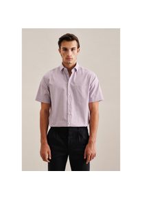 Seidensticker , Businesshemd »Regular« Regular Kurzarm Kentkragen Karo , rot , Passform: Regular