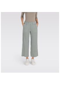 MAC, Unisex, MAC 3/4-Hose &raquo;CHIARA CROPPED&laquo; mit weitem, geradem Bein, p.stone, 44, N-Gr, Stoffhose CHIARA cropped von MAC