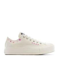 Converse, Unisex, Sneaker &raquo;CHUCK TAYLOR ALL STAR LIFT FLORAL EMBROIDERY LOW TOP&laquo;, egret, sugar berry, cactus bud, 42, Sportlicher Sneaker von Converse