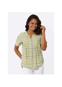 Casual Looks , Karobluse , grün , mit 50% Baumwolle