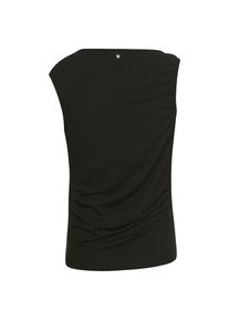 BOSS Orange , Shirttop »Enima Premium Damenmode«, mit Wasserfallkragen und gerafften Details , schwarz , Ärmelloses Oberteil von BOSS Orange...