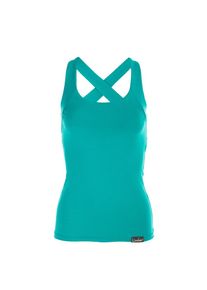 WINSHAPE, Unisex, Sporttop &raquo;WVR25&laquo; Cross Back Style, ocean gr&uuml;n, M, Cross-Back-Top mit eingearbeitetem Sport-Bustier